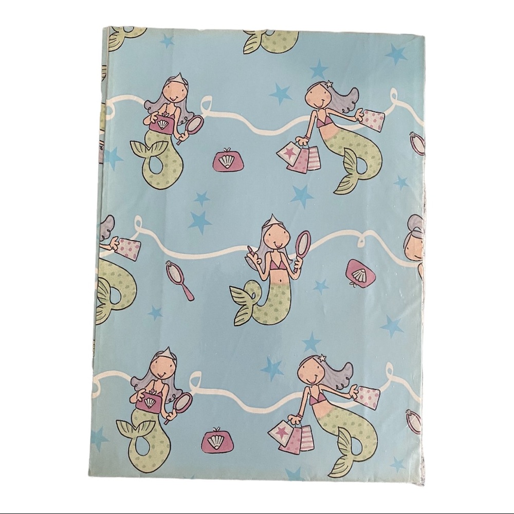 NIP Vintage MERMAID Gift WRAPPING Paper Crafting Decoupage Party